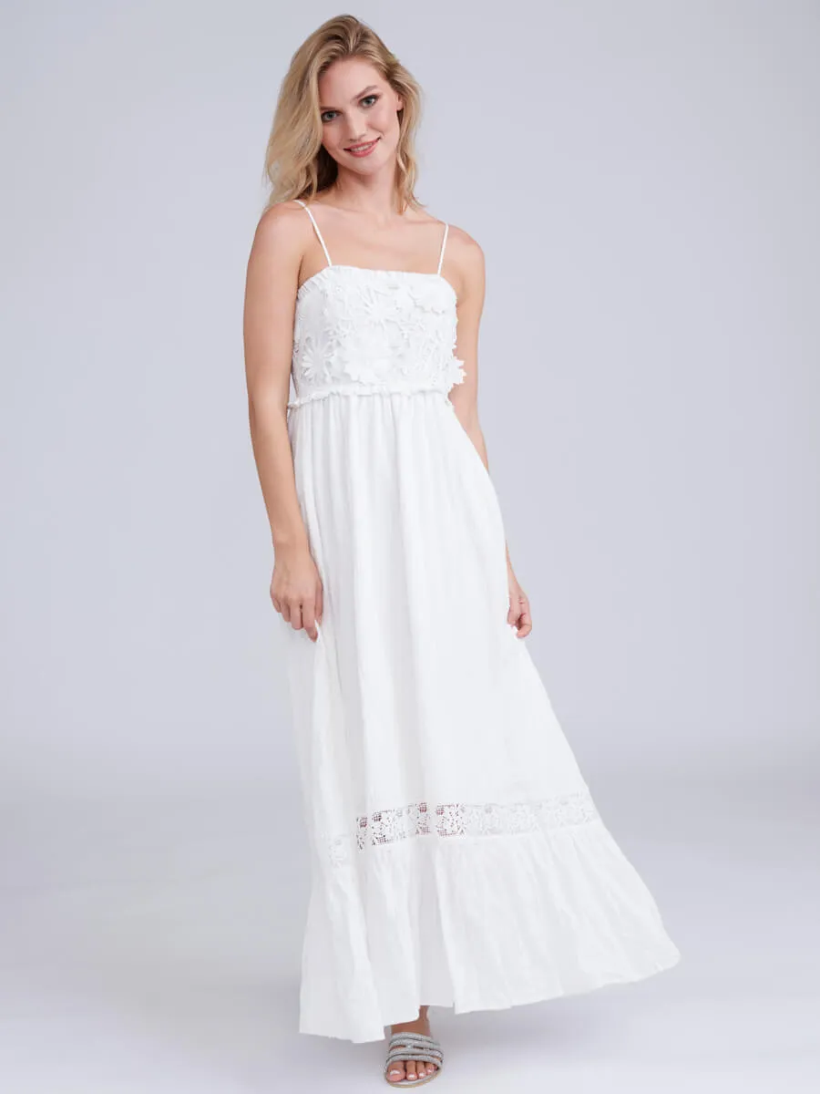 Emiliana Maxi Dress in White
