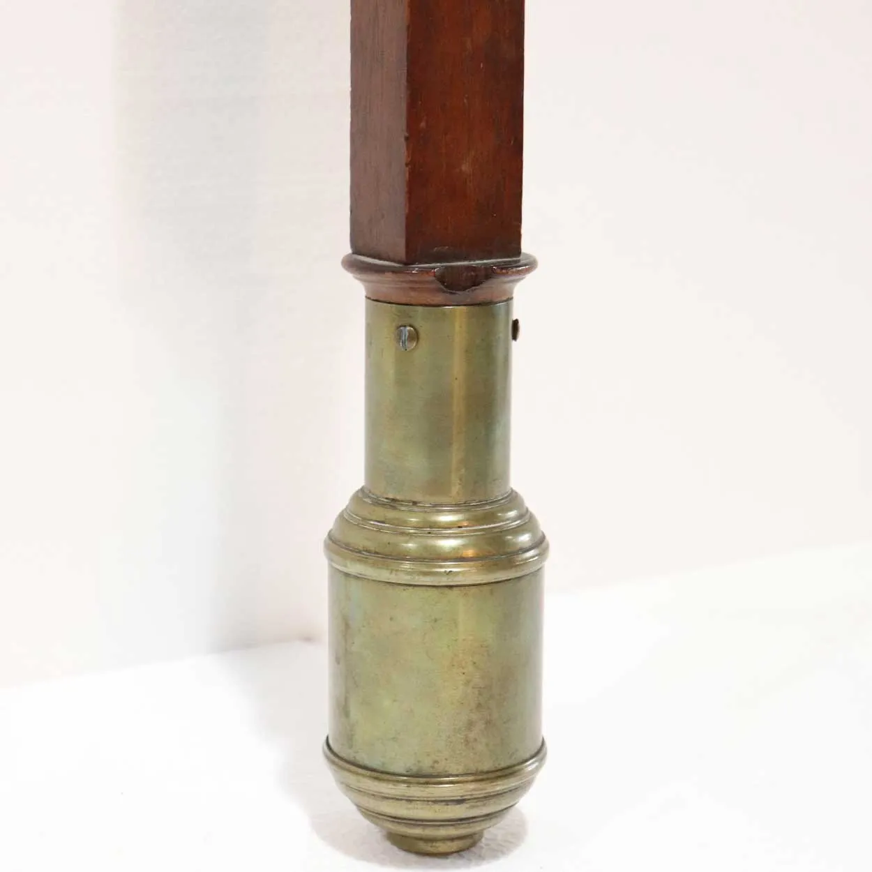 English Georgian Spencer, Browning & Rust Mahogany Stick Marine Barometer