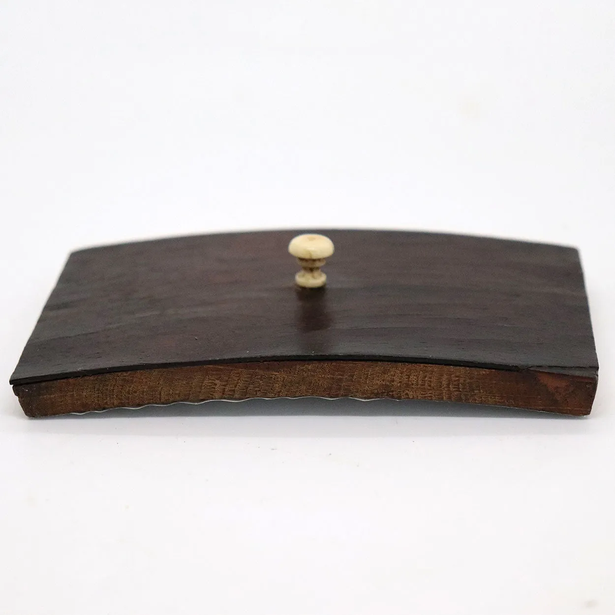 English Regency Rosewood Double Tea Caddy Box with Glass Mixing Bowl