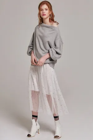 Esther Flowy Star Mesh Skirt