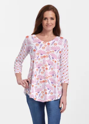 Fanfare (8042) ~ V-neck Flowy Tunic