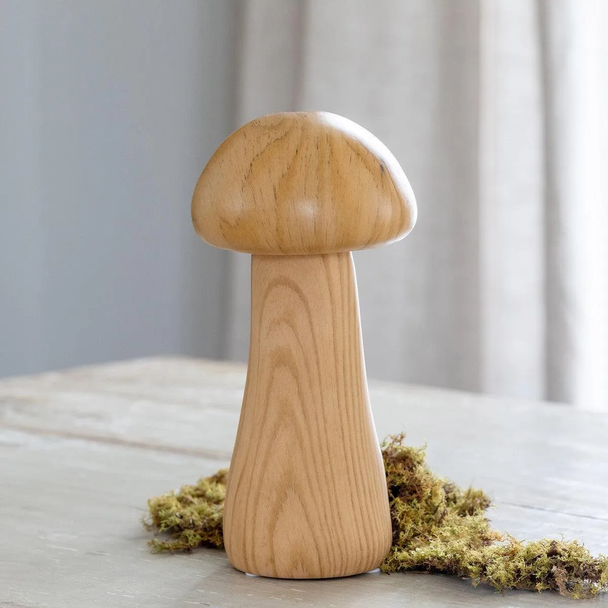 Faux Bois Garden Mushroom, 9.5"