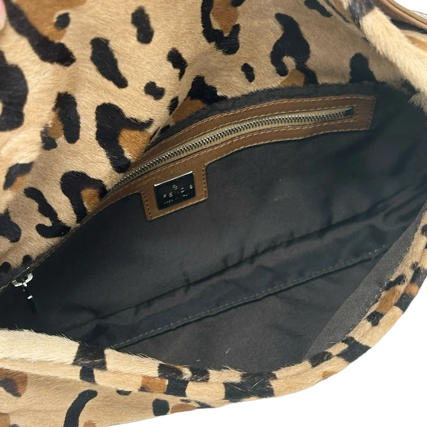 Fendi Leopard Print Baguette