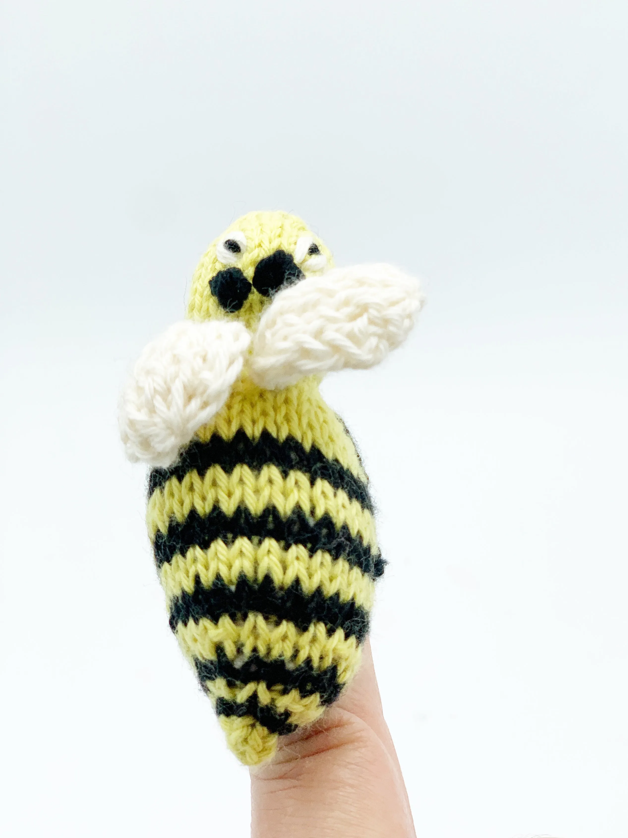 Finger puppets of animals and creatures found at home