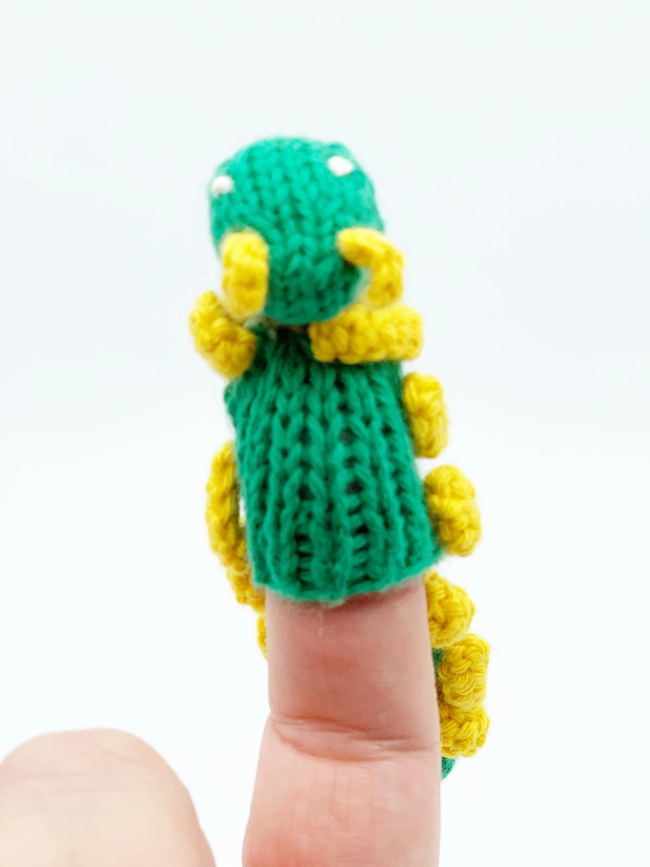 Finger puppets of animals and creatures found at home