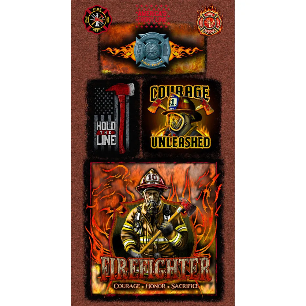 FIREFIGHTER-Patriot Panel-100% Cotton-1337FF