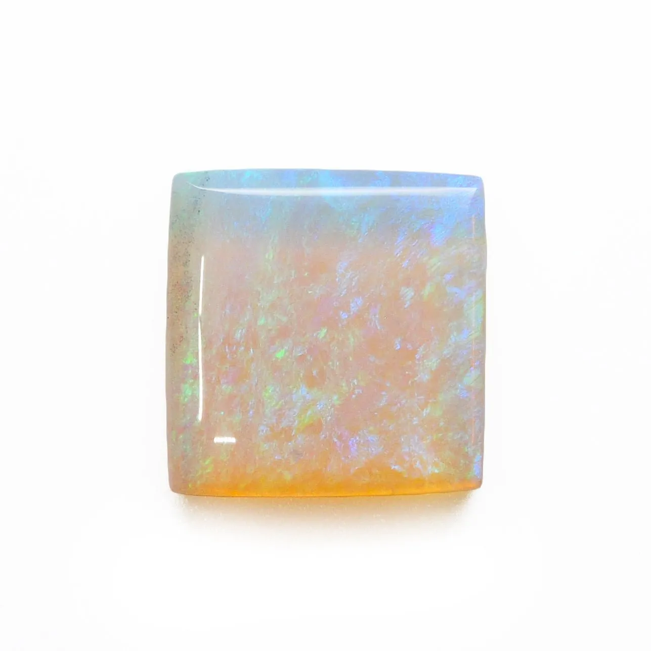 Firey Opal 14.74 mm 7.32 carats Polished Square Cabochon - Australia