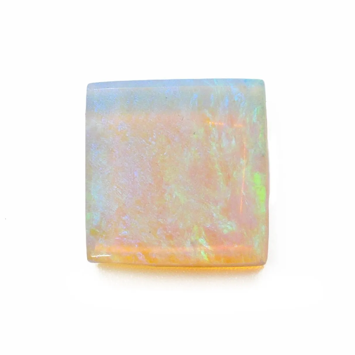 Firey Opal 14.74 mm 7.32 carats Polished Square Cabochon - Australia