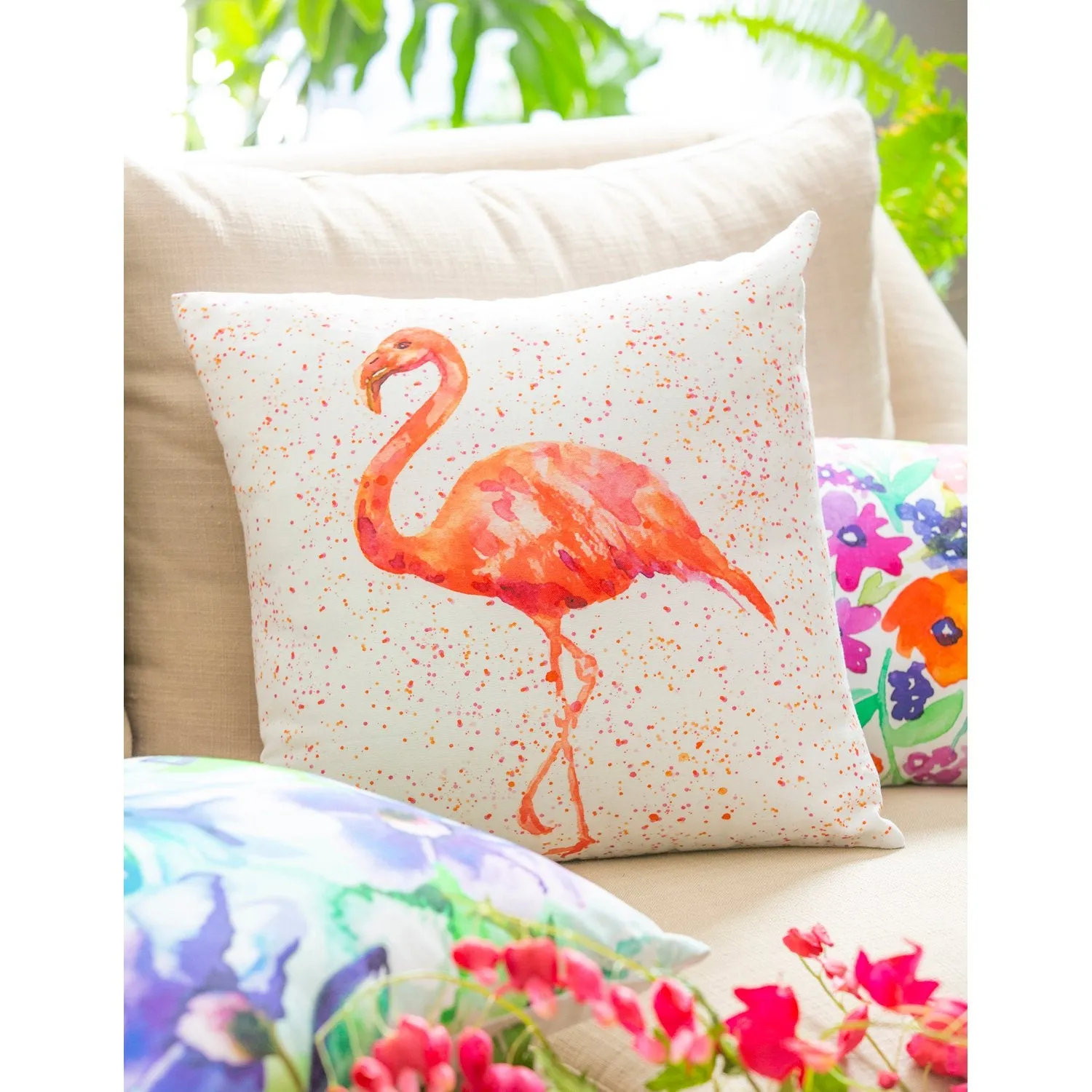 Flamingo Decorative Pillow,4p20916