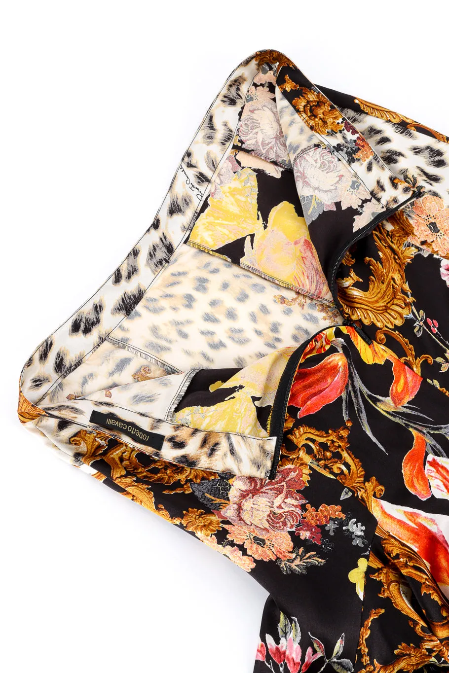 Floral Leopard Ruffle Skirt