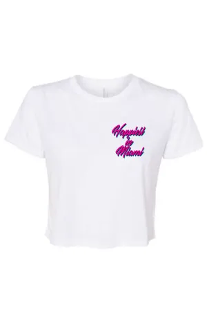 Flowy Crop Miami Tee
