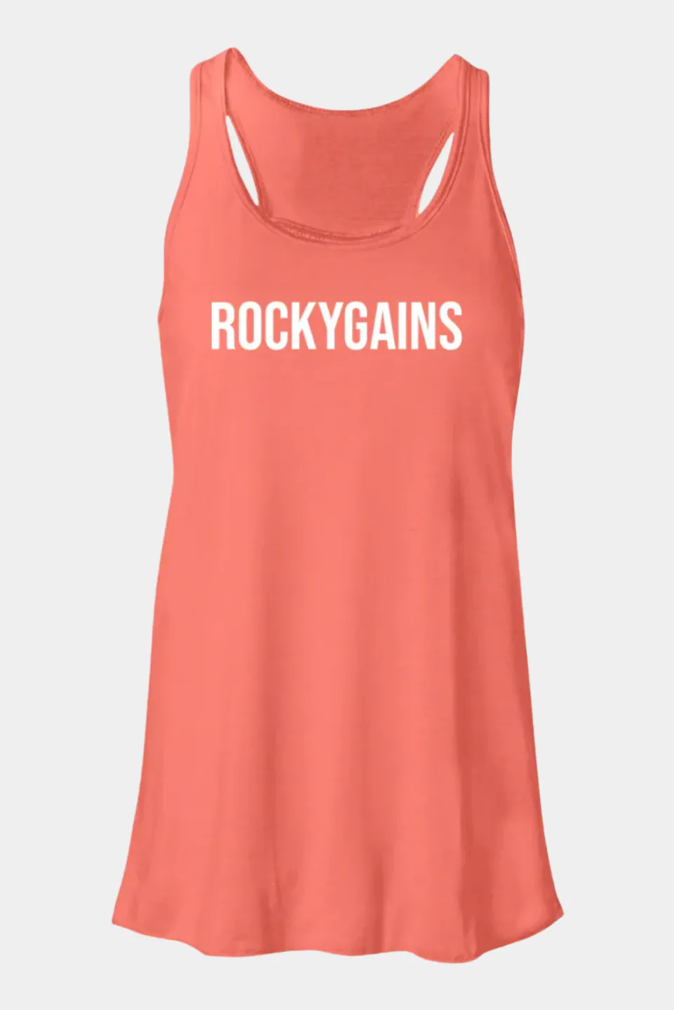 Flowy Racerback Tank - Coral