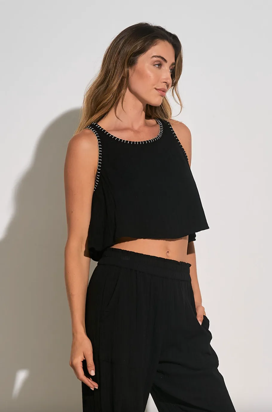Flowy Tank-Black-Final Sale