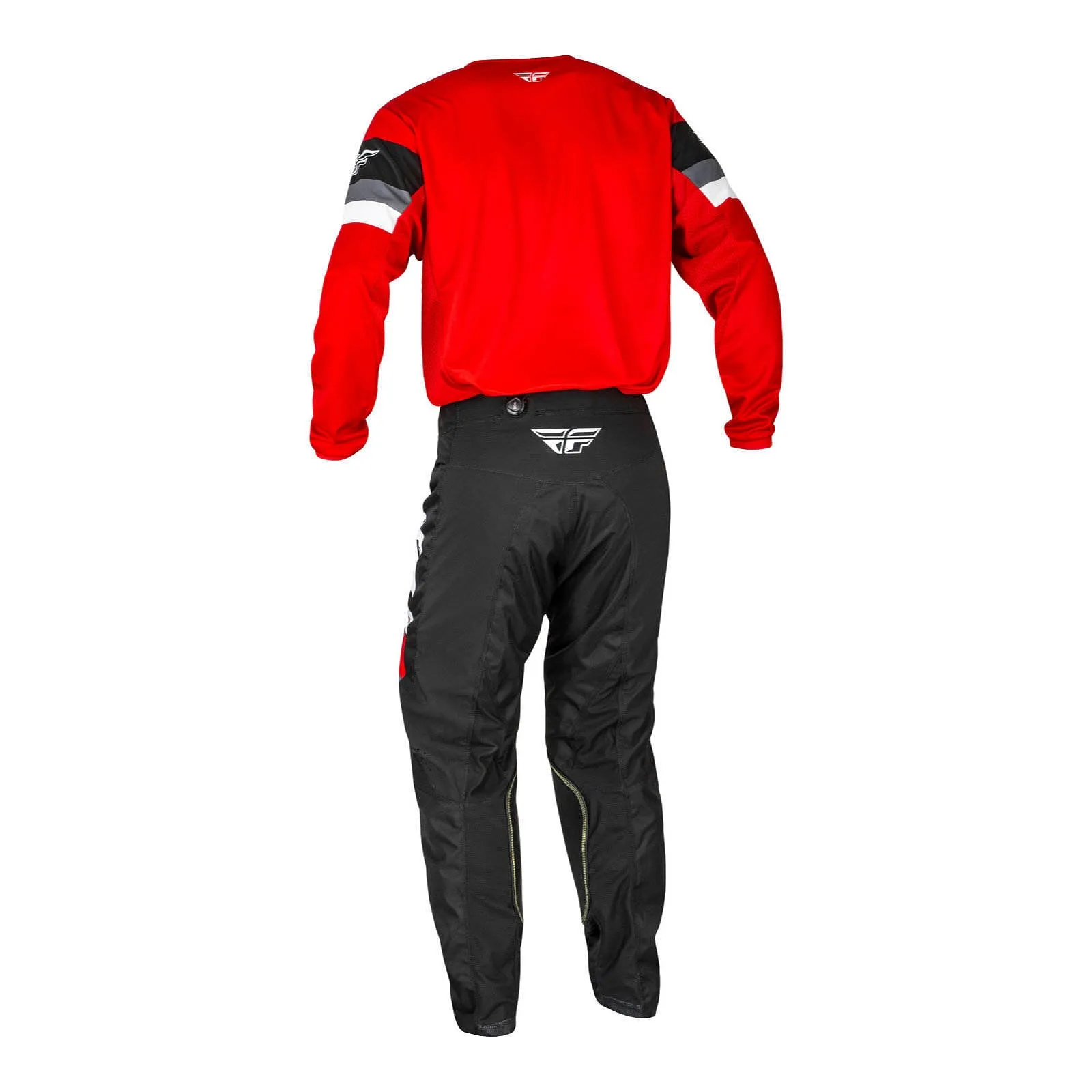 Fly Racing 2024 Youth Kinetic Prix Pants - Red / White / Grey