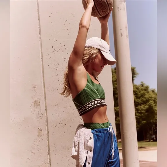 FP Movement Never Better Logo Square Neck Bra