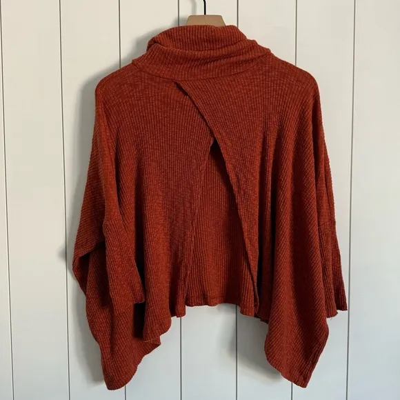 Free People Cowl Neck Sweater Top