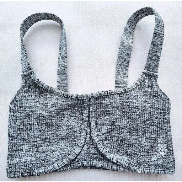 FREE PEOPLE ARRONDI BRA GRAY COMBO XS/S NWOT