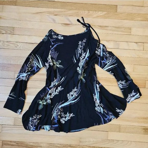 Free People Floral Flowy Dress