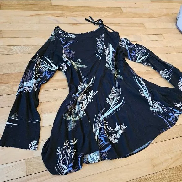 Free People Floral Flowy Dress