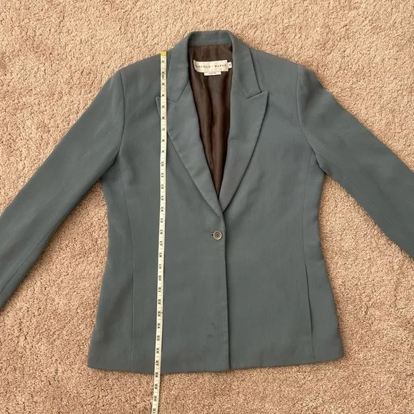 Garfield &amp; Marks Vintage Blue Gray Blazer women’s size 8