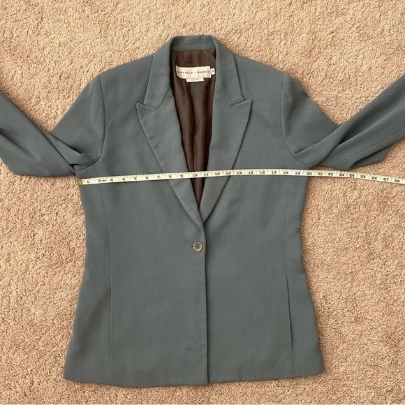 Garfield &amp; Marks Vintage Blue Gray Blazer women’s size 8