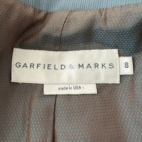 Garfield &amp; Marks Vintage Blue Gray Blazer women’s size 8