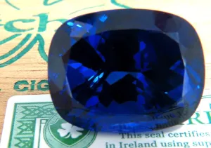 GIA Certified 58.21ct Natural Blue Cushion Cut Tanzanite Magnificent