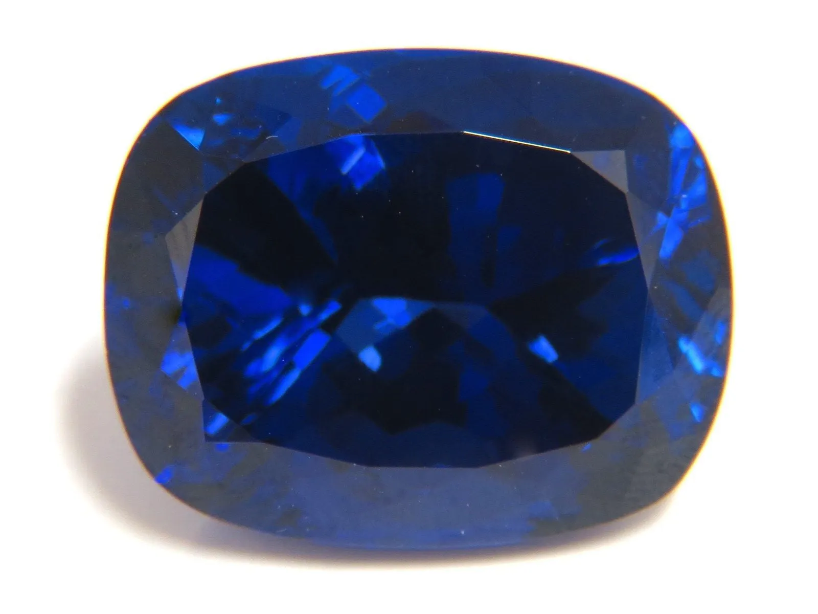 GIA Certified 58.21ct Natural Blue Cushion Cut Tanzanite Magnificent