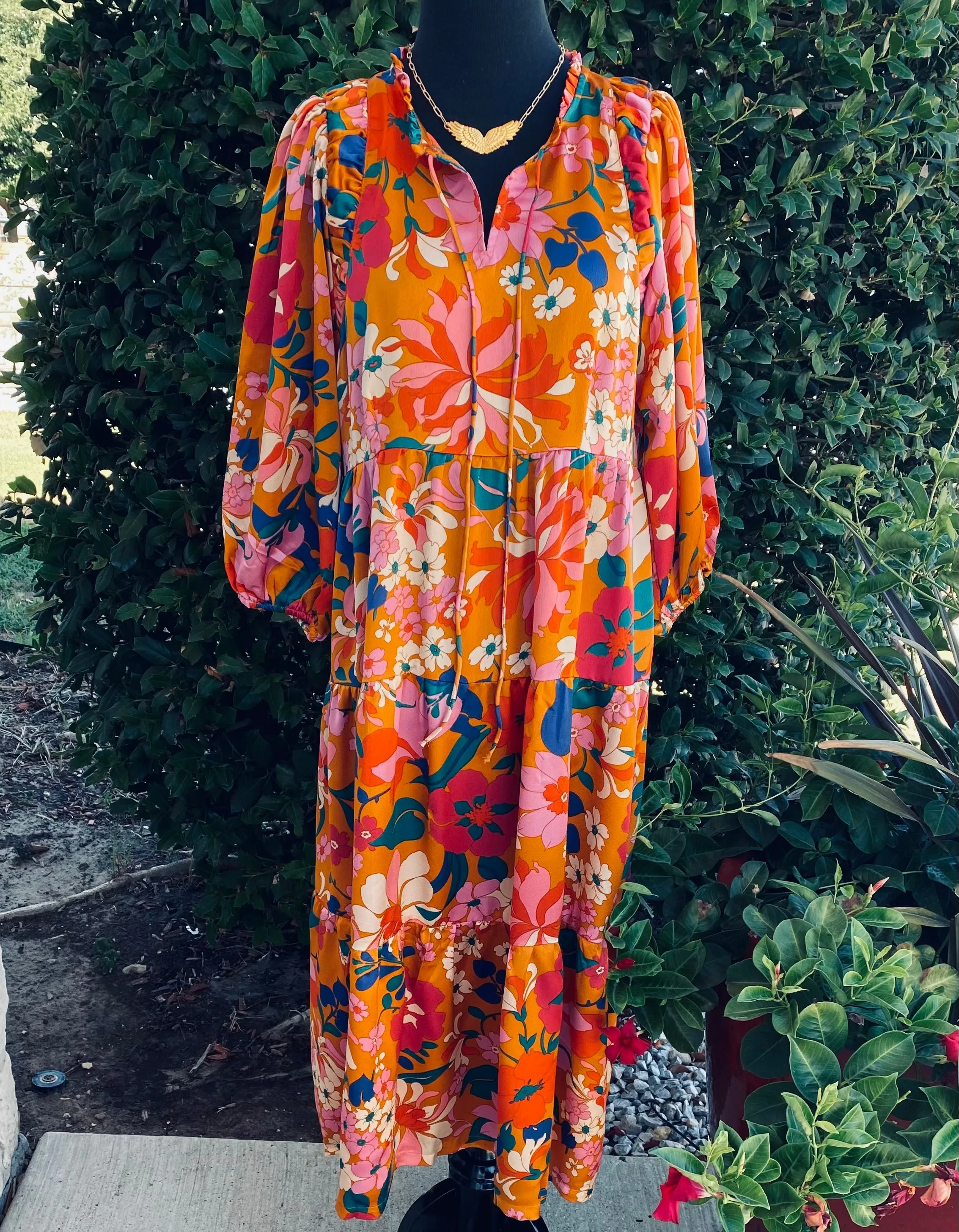 Ginger Floral Maxi
