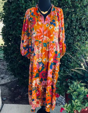 Ginger Floral Maxi