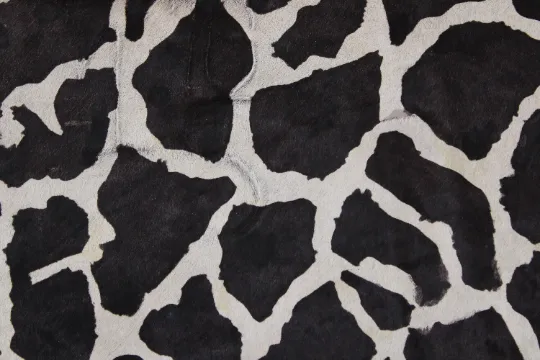 Giraffe Print on Beige Cowhide PRE CUT Pieces | 12"x12", 12"x18", 12"x24" Precuts Sheets