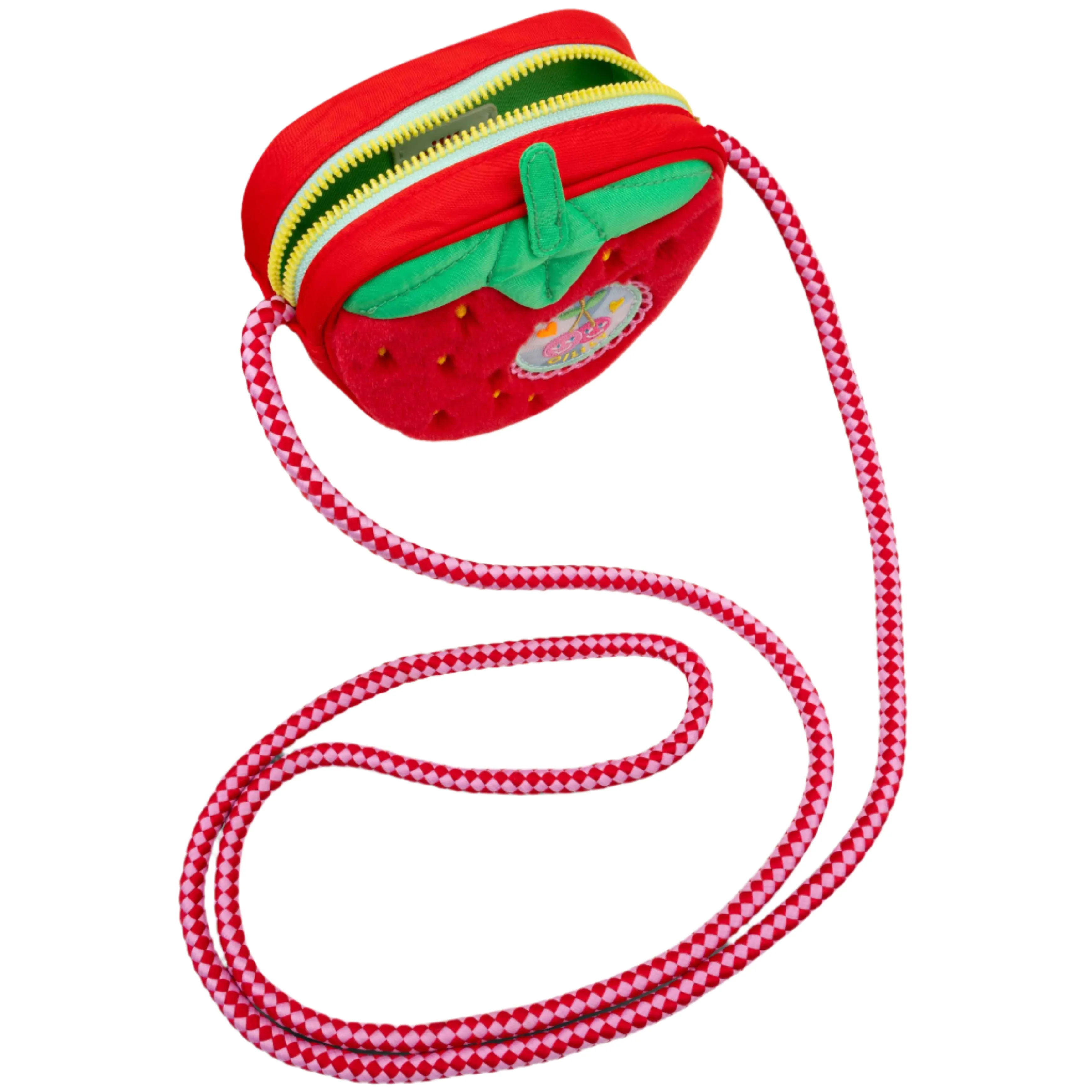 Girls Red Strawberry Coin Purse