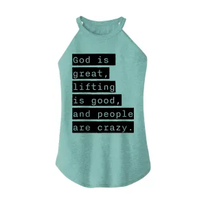 God is Great Rocker Tank Top