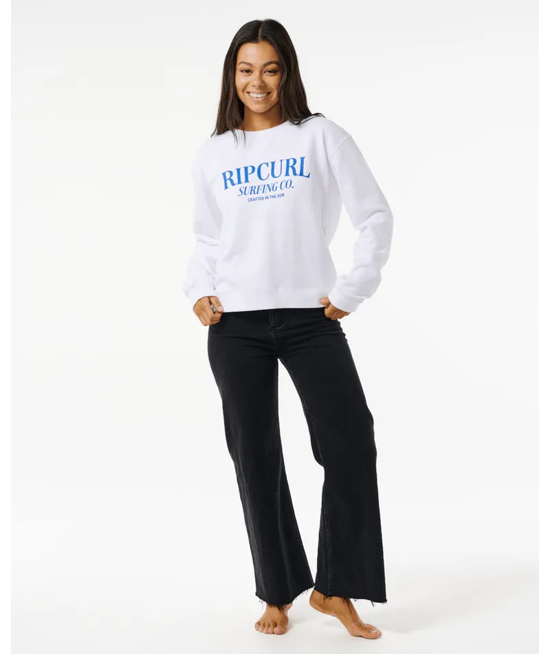 GOOD TIMES RELAXED CREW - OPTICAL WHITE