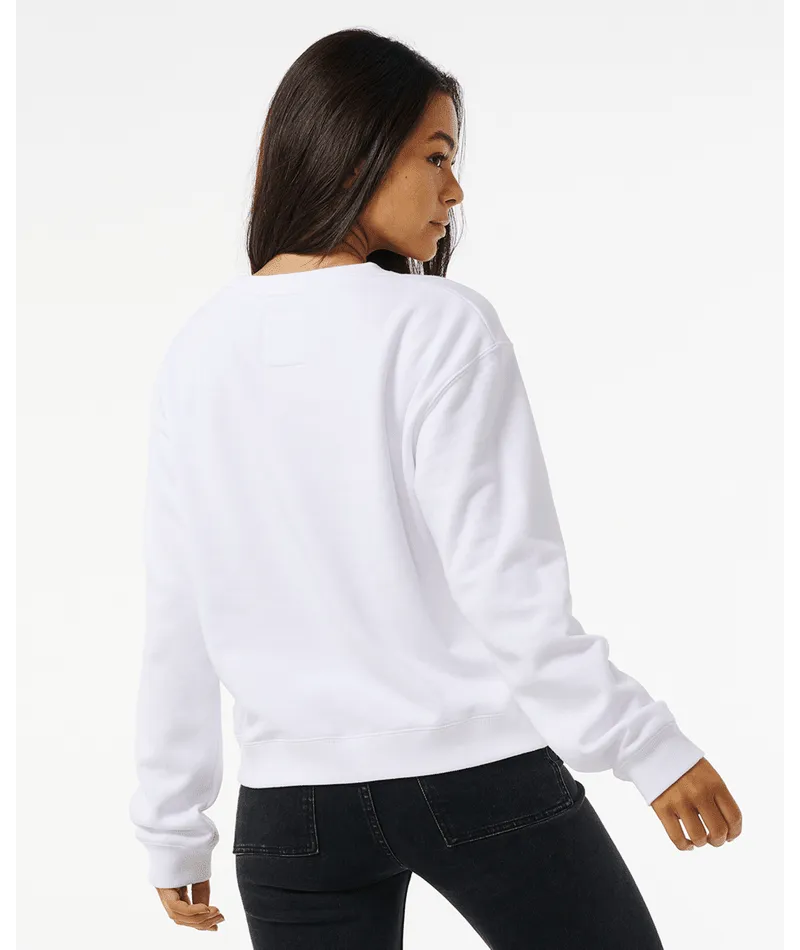 GOOD TIMES RELAXED CREW - OPTICAL WHITE