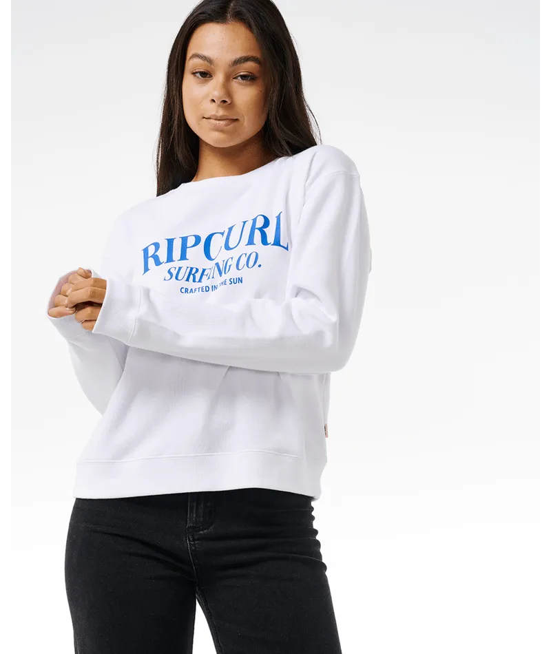 GOOD TIMES RELAXED CREW - OPTICAL WHITE