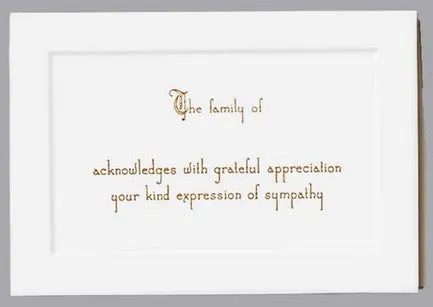 Grateful Appreciation Raised Gold Paneled Acknowledgment- ST205-AK