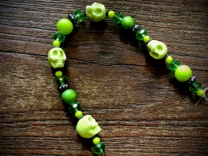 Green Skull Artisan Strand - 8"