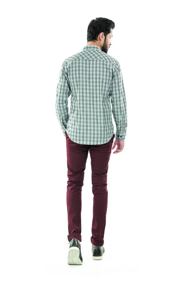 Grey Casual Shirt FS Regular Fit