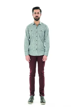 Grey Casual Shirt FS Regular Fit
