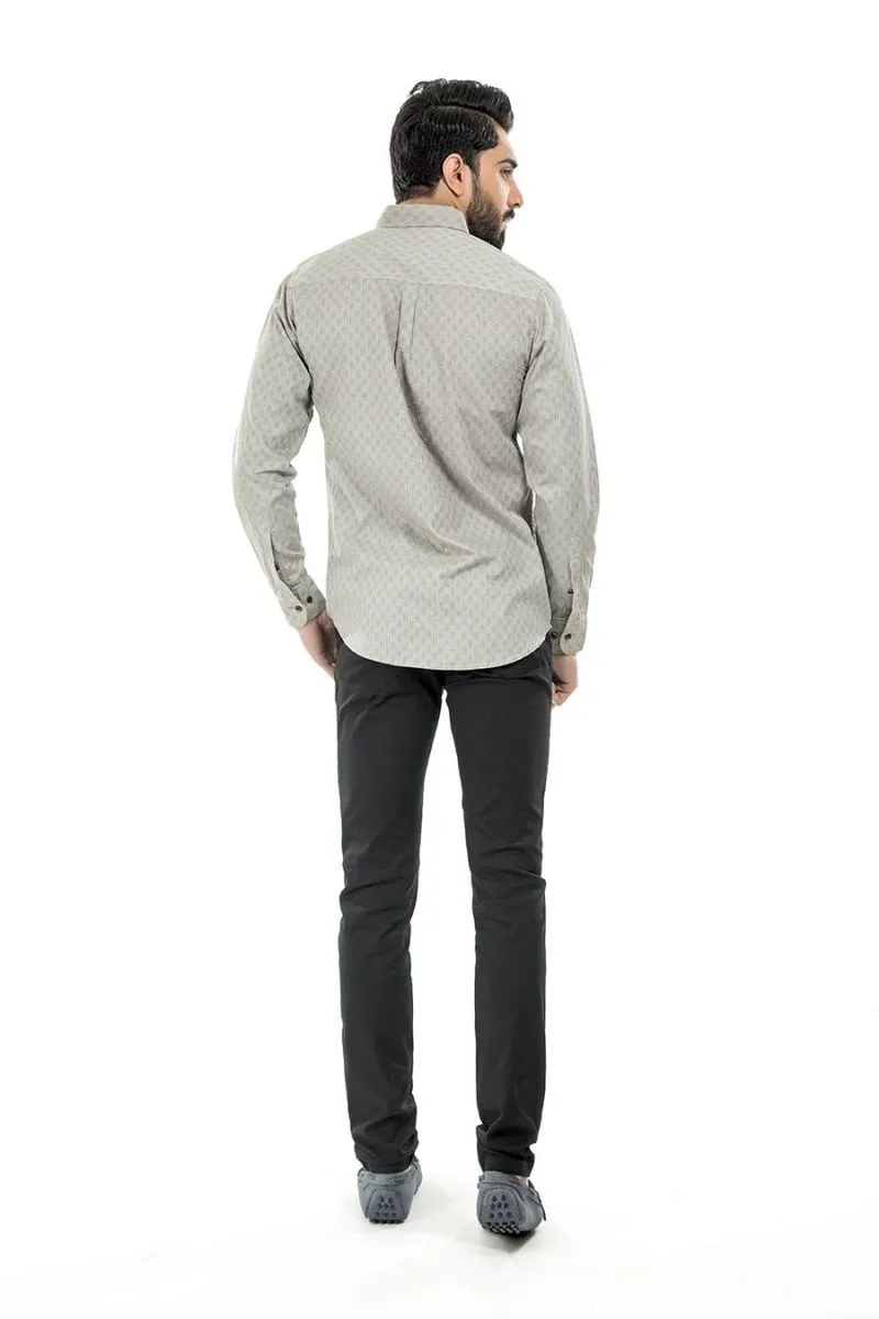 Grey Casual Shirt FS Regular Fit