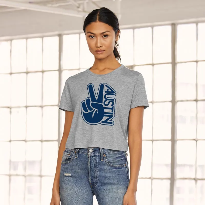 Groovy Austin Flowy Crop Top T-shirt