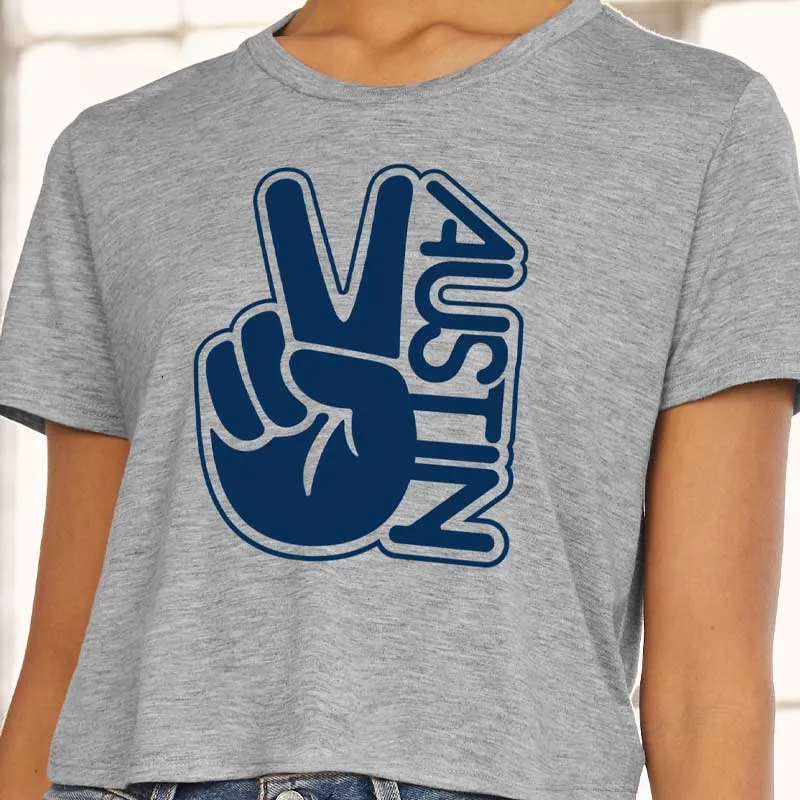 Groovy Austin Flowy Crop Top T-shirt