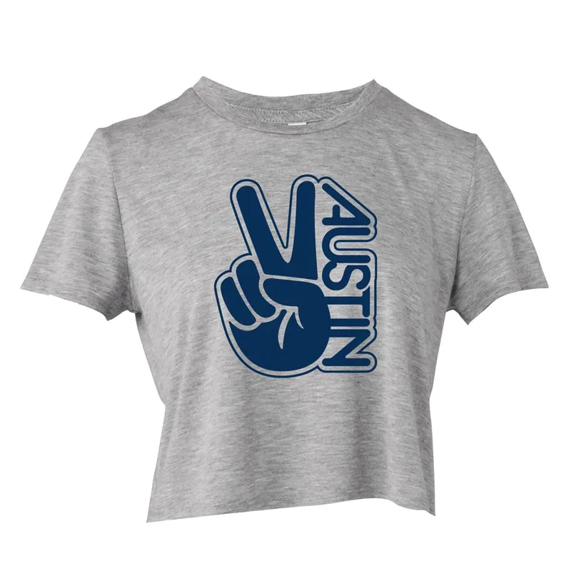 Groovy Austin Flowy Crop Top T-shirt