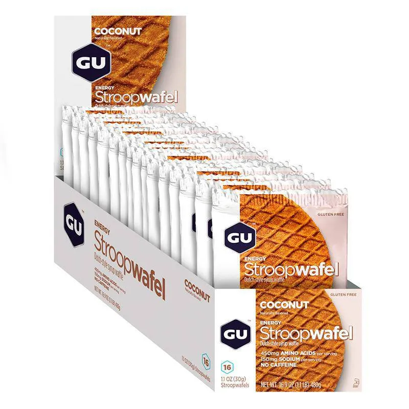 GU Energy Box Energy Stroopwafel, Coconut (GF)