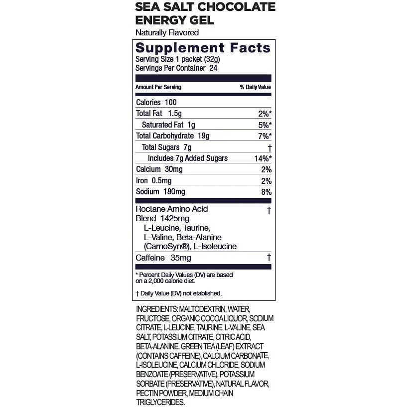 GU Energy Box Roctane Energy Gel, Sea Salt Chocolate