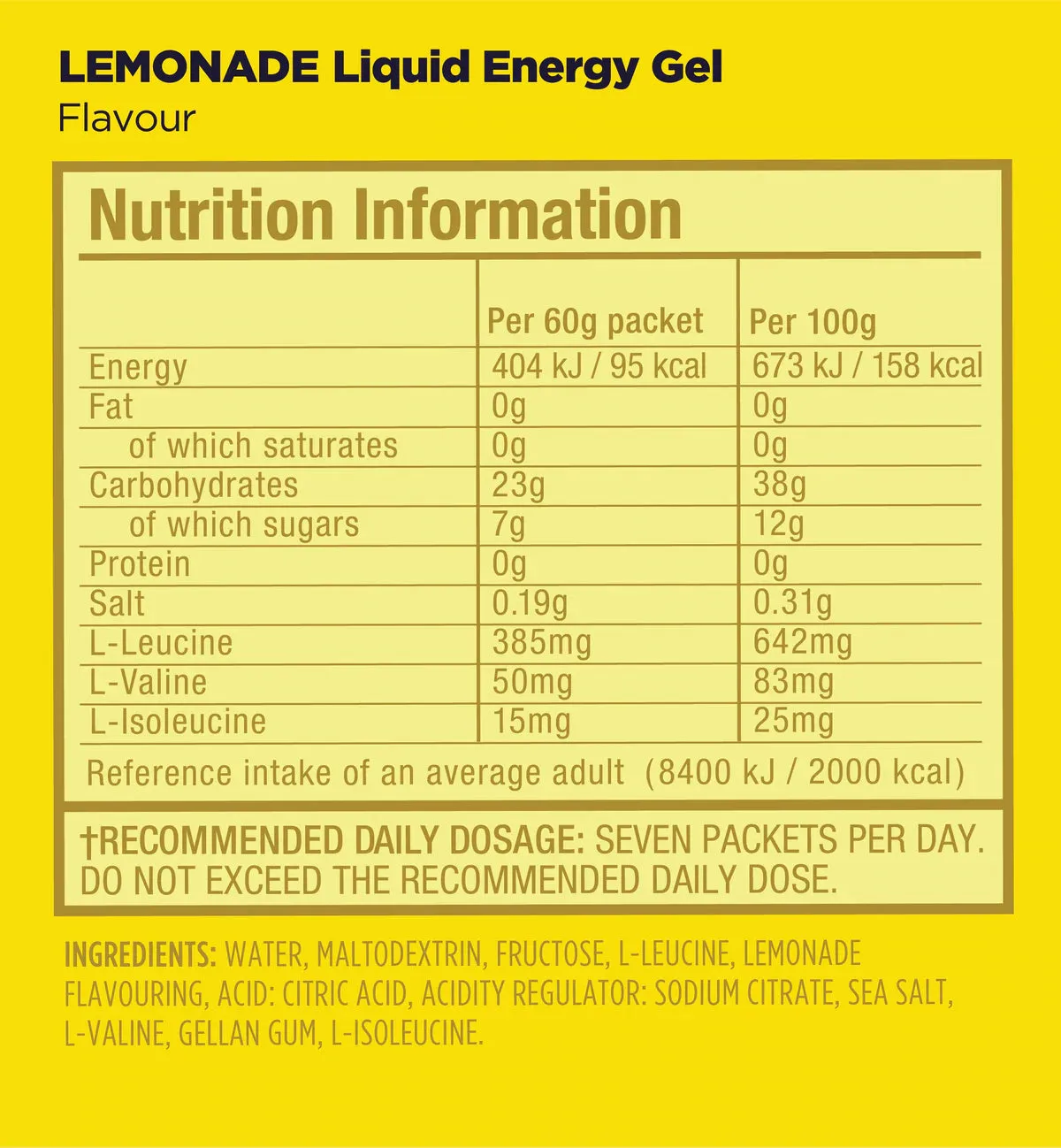 GU Energy Energy Caja de Geles Liquid Limón
