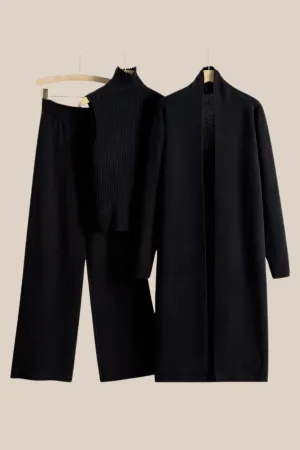 GWEN THREE PIECE SET- BLACK