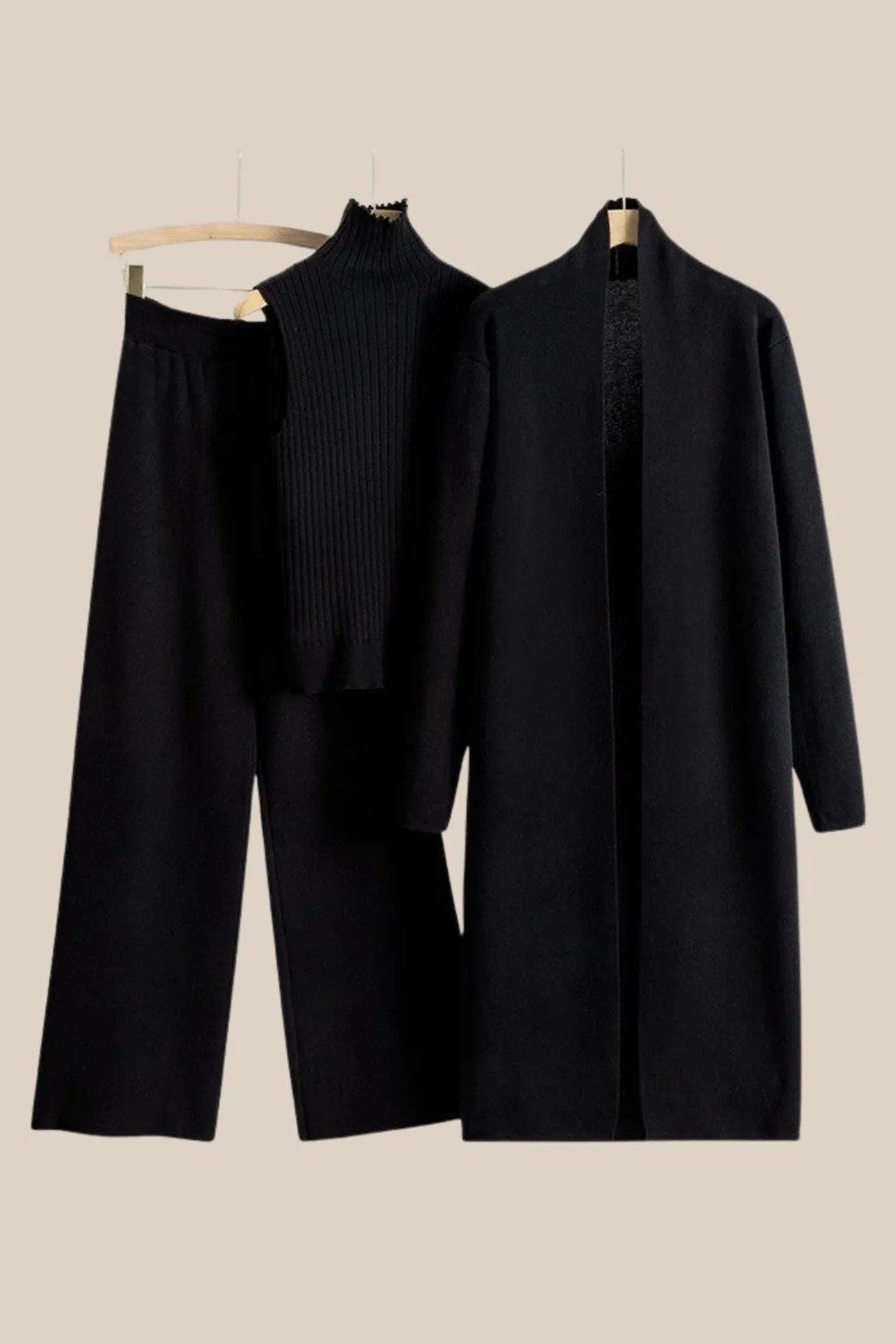 GWEN THREE PIECE SET- BLACK