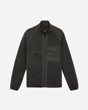 Halo Paneled Fleece Jacket - Raven